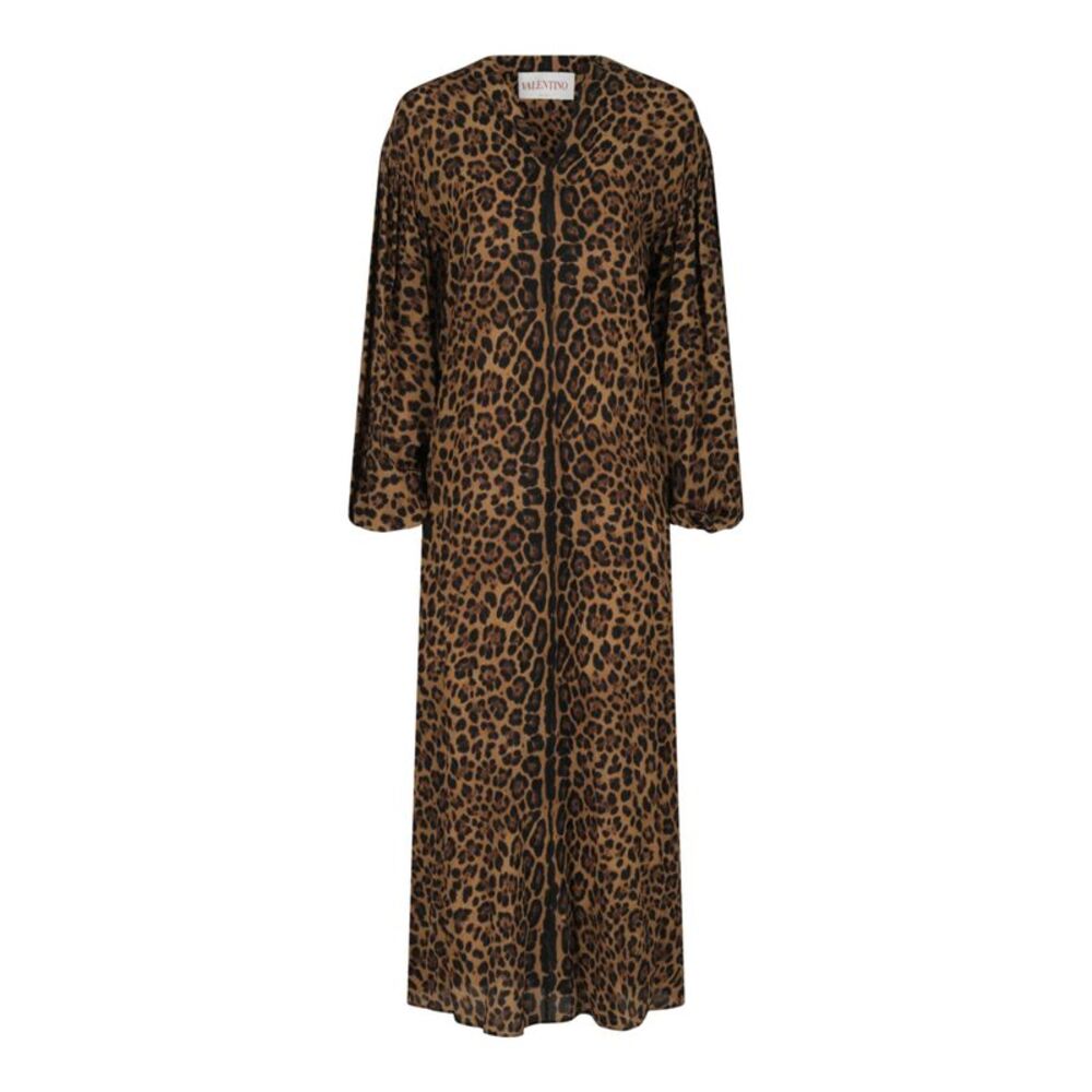 Valentino Escape Leopard Print Kaftan Multi Womens